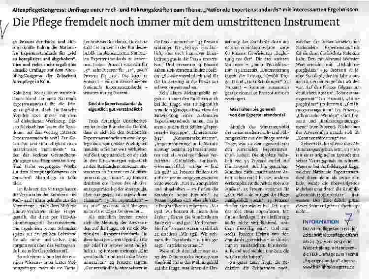 Vorschauseite 1: Die Pflege fremdelt noch immer mit dem umstrittenen Instrument