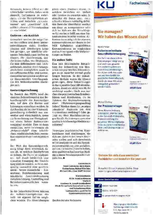 Vorschauseite 4: Welche Zahlen braucht die Psychiatrie?
