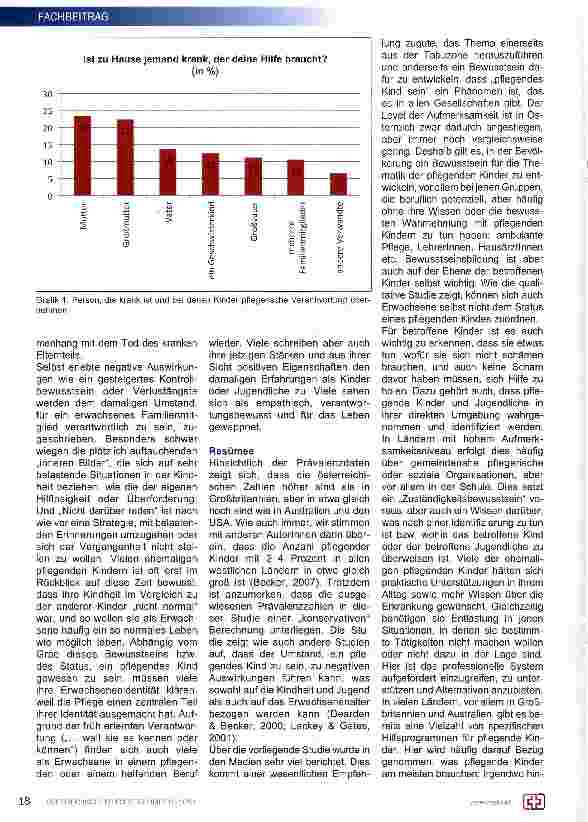 Vorschauseite 3: Zur Situation pflegender Kinder und Jugendlicher in Österreich