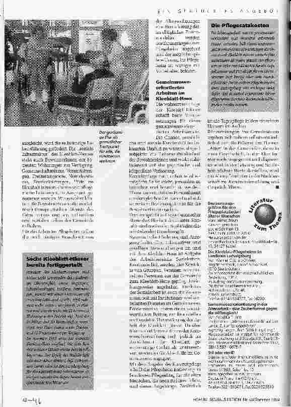 Vorschauseite 3: Ein geglücktes Angebot Wohnortnahe Hilfe zum Leben im Alter