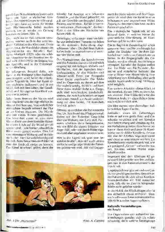 Vorschauseite 5: Kunst und Kultur im Krankenhaus für Jedermann
