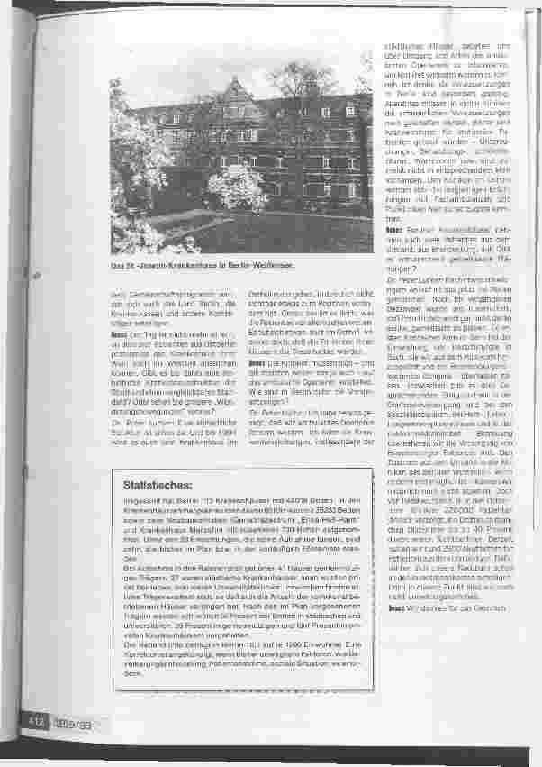 Vorschauseite 3: An der Versorgungspyramide wird kräftig gedreht Ost und West wachsen hier zusammen Interview
