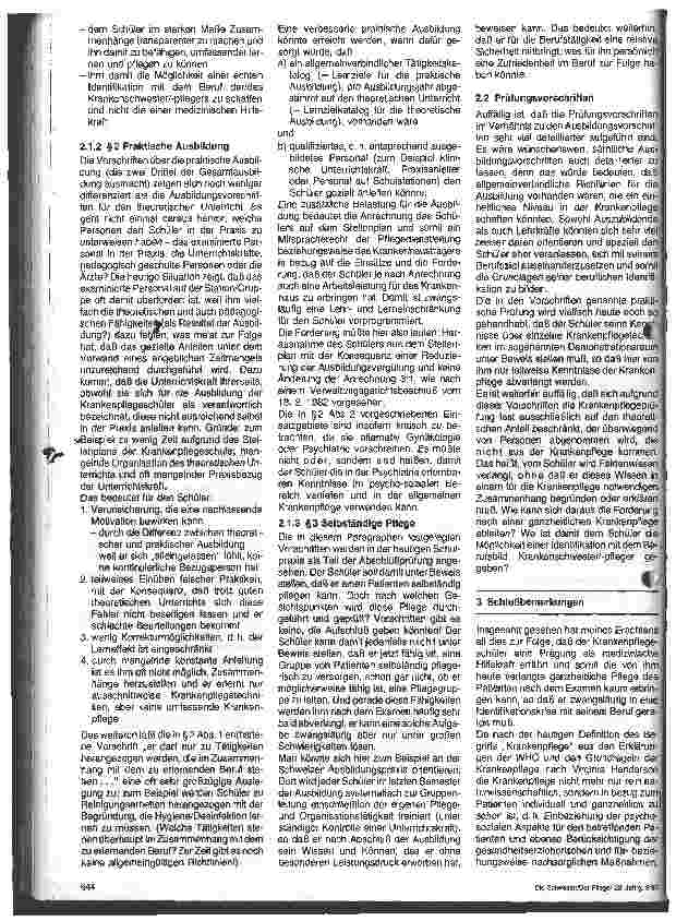 Vorschauseite 2: Hat die Ausbildungsund Prüfungsordung des Krankenpflegegesetzes negative Auswirkungen?
