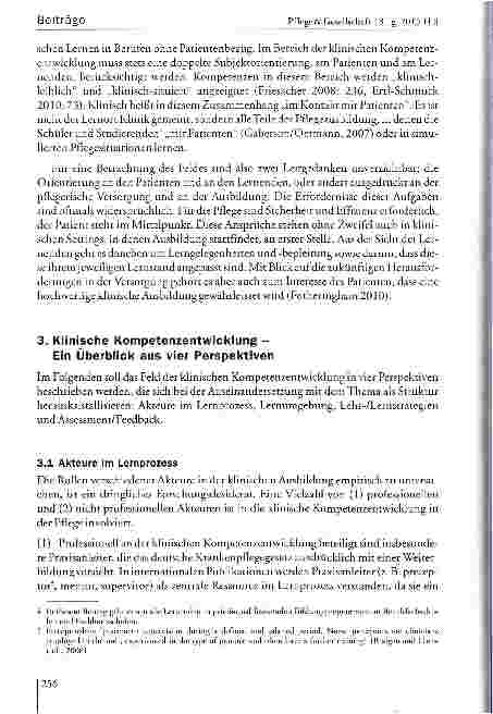 Vorschauseite 4: Klinische Kompetenzentwicklung in der Pflegeausbildung als Herausforderung für Forschung und Entwicklung