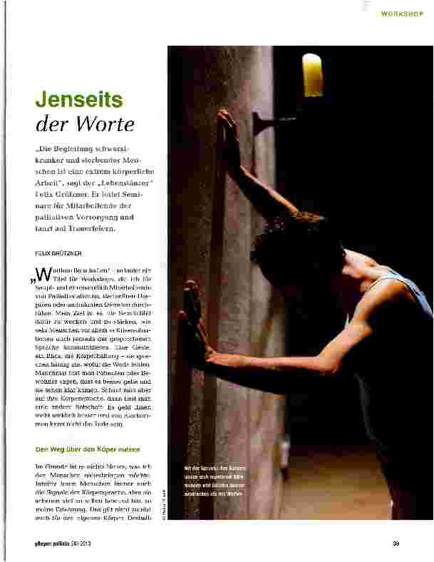 Vorschauseite 1: Jenseits der Worte