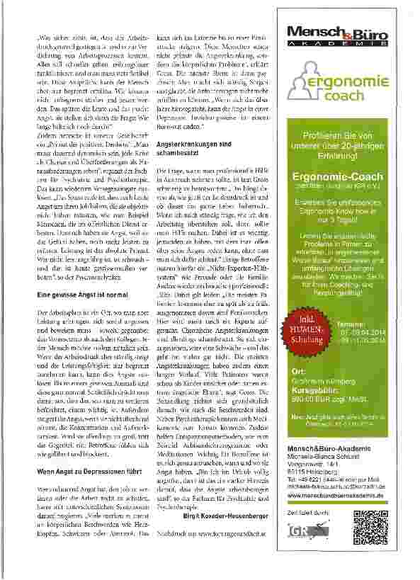 Vorschauseite 2: Angst am Arbeitsplatz