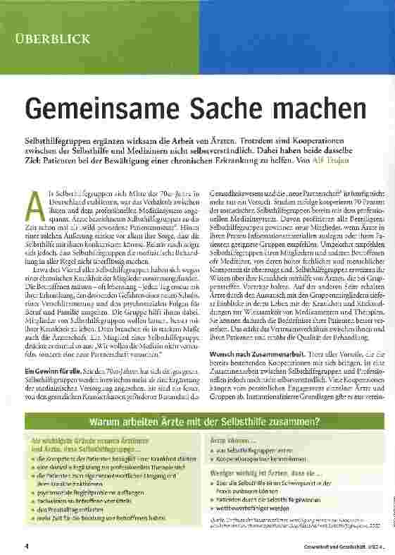 Vorschauseite 1: Gemeinsame Sache machen