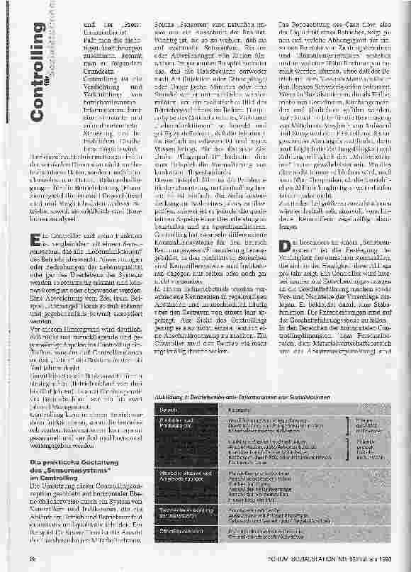 Vorschauseite 3: Controlling für Sozialstationen Controlling zum Anfassen