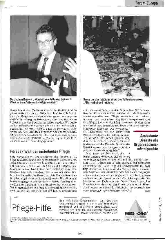 Vorschauseite 4: Wenn einem in Dänemark etwas spanisch vorkommt ... Europäisches Forum Altenhilfe 1993
