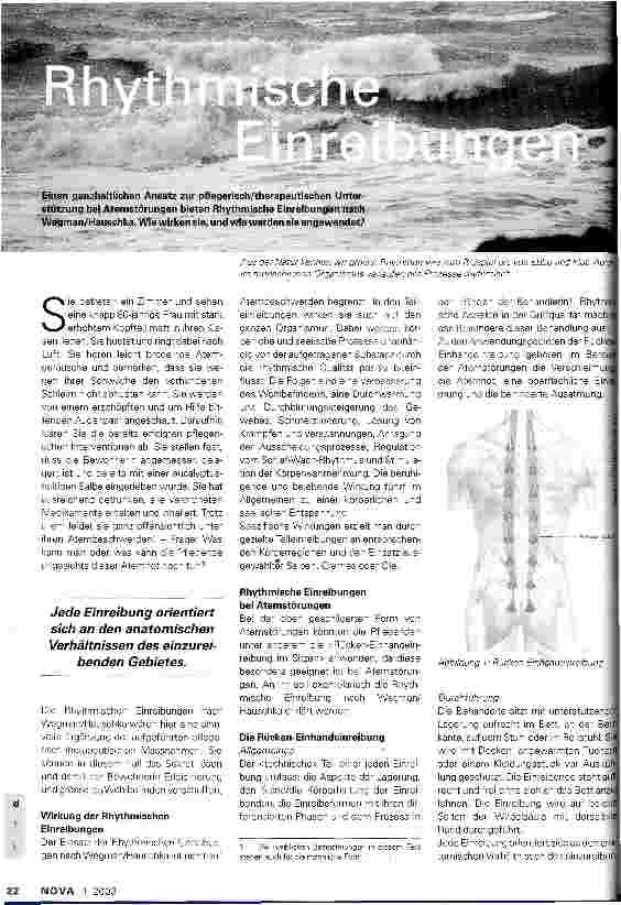 Vorschauseite 1: Rhythmische Einreibungen