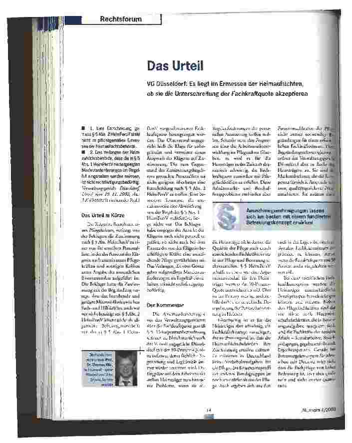 Vorschauseite 1: Das Urteil