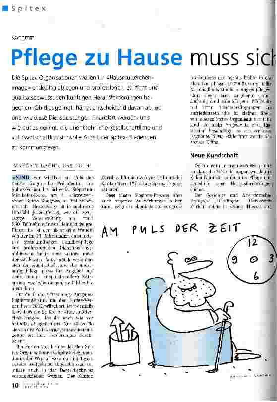 Vorschauseite 1: Pflege zu Hause muss sich verkaufen