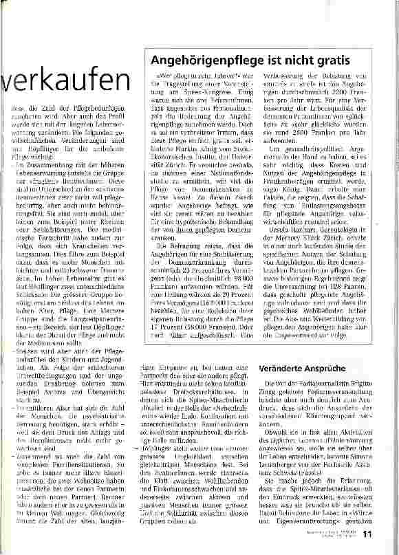 Vorschauseite 2: Pflege zu Hause muss sich verkaufen