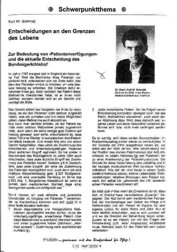 Vorschauseite 1: Entscheidungen an den Grenzen des Lebens