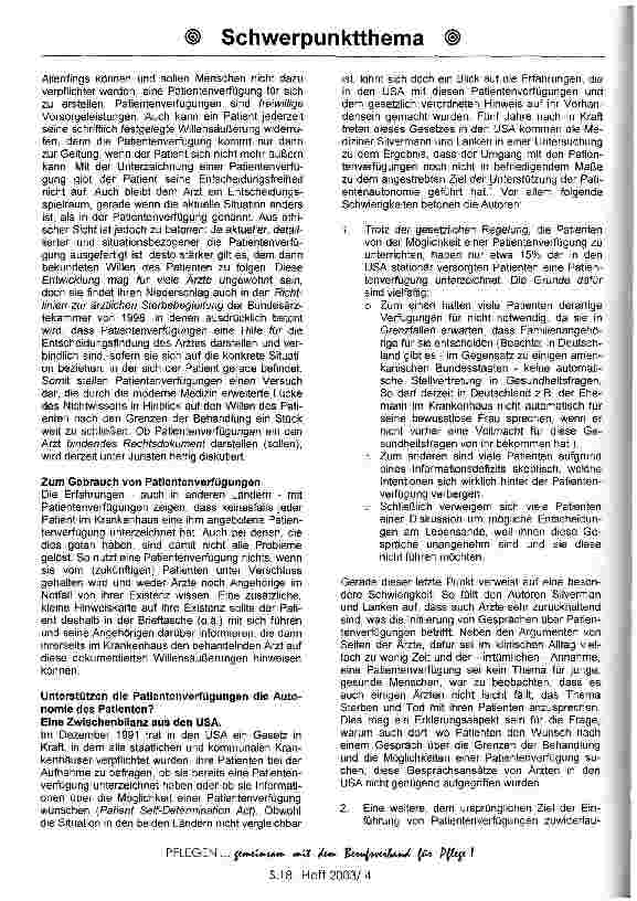 Vorschauseite 4: Entscheidungen an den Grenzen des Lebens