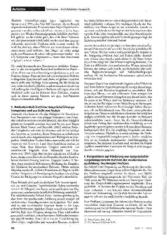 Vorschauseite 3: Professionelle Gesprächsführung und die Beziehung Arzt-Patient: Rahmenbedingungen und Perspektiven der Kompetenzentwicklung