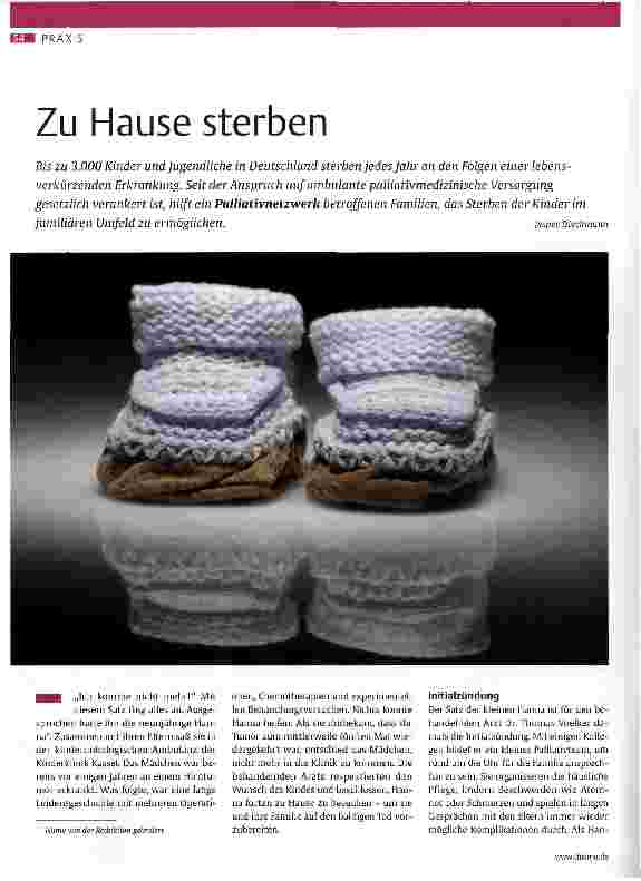Vorschauseite 1: Zu Hause sterben
