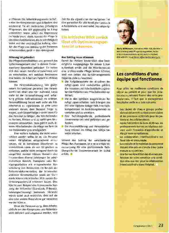 Vorschauseite 2: Die Rollen müssen klar sein und die Arbeitsabläufe optimiert