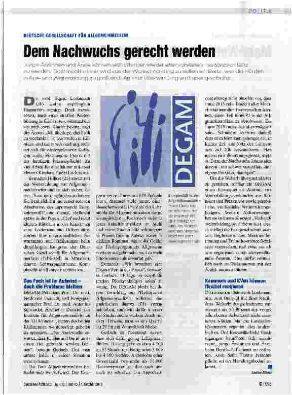 Vorschauseite 1: Dem Nachwuchs gerecht werden