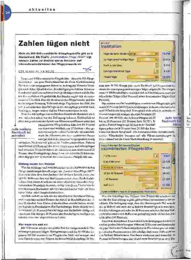 Vorschauseite 1: Zahlen lügen nicht