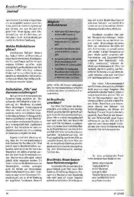 Vorschauseite 4: Brustkrebs