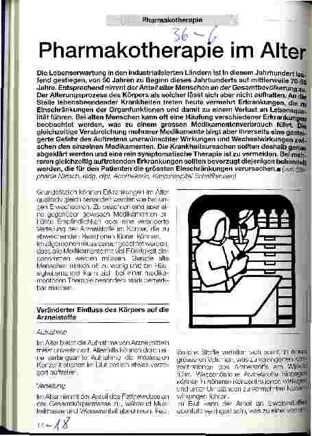 Vorschauseite 1: Pharmakotherapie im Alter