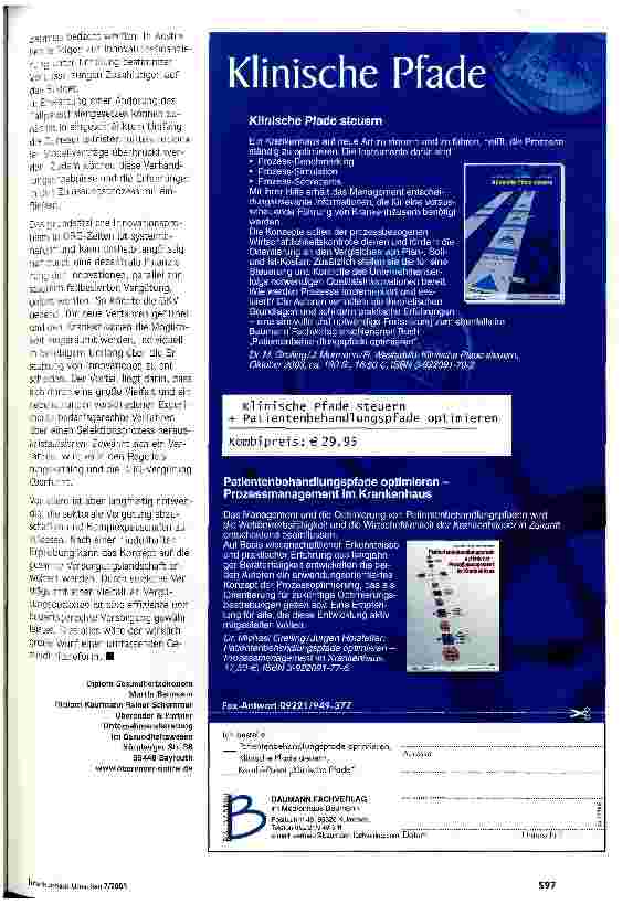 Vorschauseite 4: Der lange Weg in die Erstattung Aktuelles G-DRG-System als Innovationshindernis?