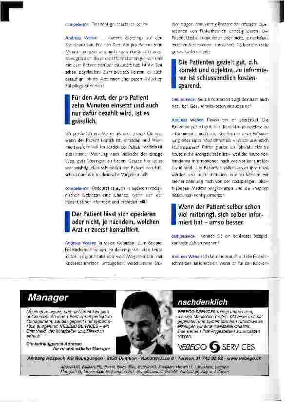 Vorschauseite 2: Der kritische Patient - eine grosse Chance