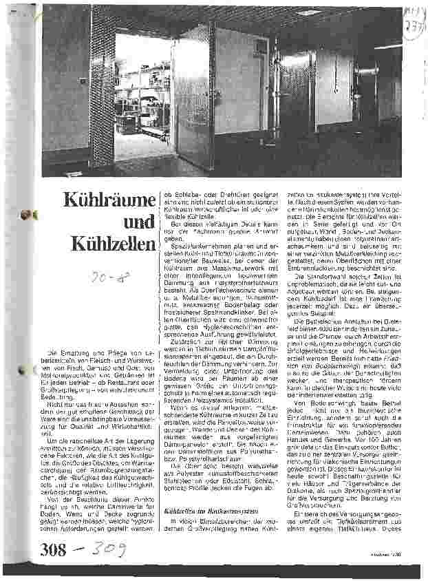 Vorschauseite 1: Kühlräume und Kühlzellen