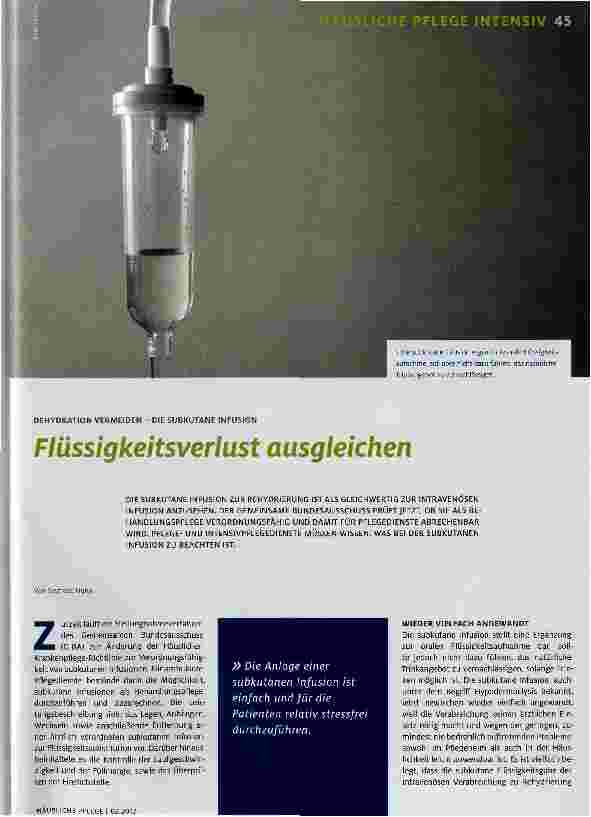 Vorschauseite 1: Flüssigkeitsverlust ausgleichen