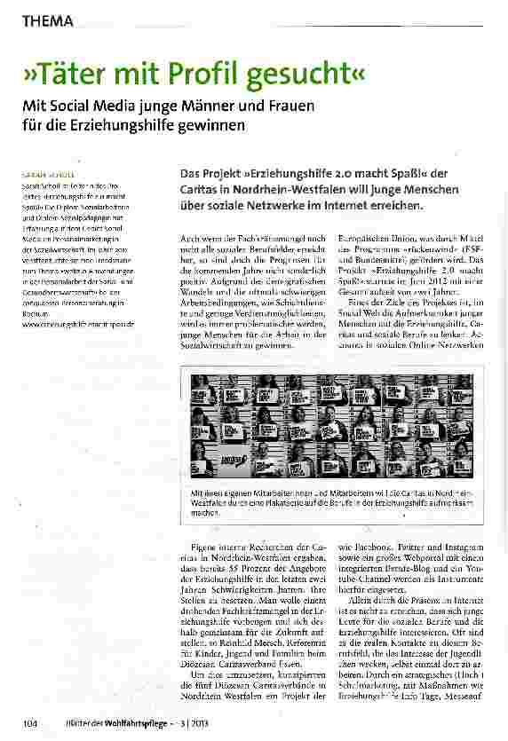 Vorschauseite 1: »Täter mit Profil gesucht«