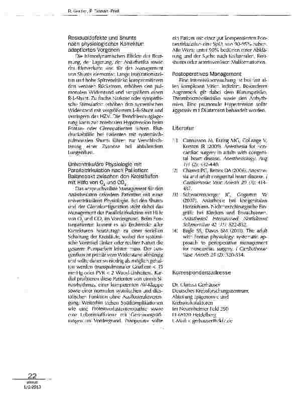 Vorschauseite 4: Kinderkardiologisches KnowHow für erwachsene Patienten