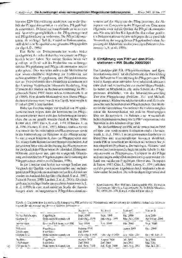 Vorschauseite 2: Die Auswirkungen eines rechnergestützten Pflegedokumentationssystems auf die Quantität und Qualität von Pflegedokumentationen