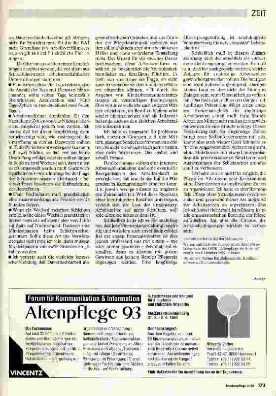 Vorschauseite 4: Schichtarbeit und Gesundheit bei Pflegenden
