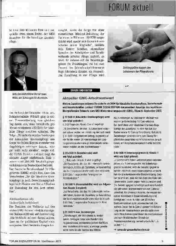 Vorschauseite 2: Zuzahlungen versetzen Pflege in helle Aufregung