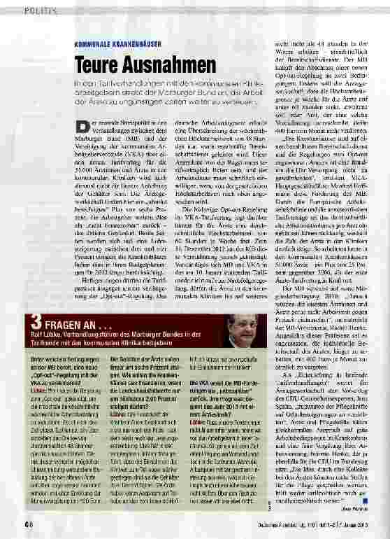 Vorschauseite 1: Teure Ausnahmen