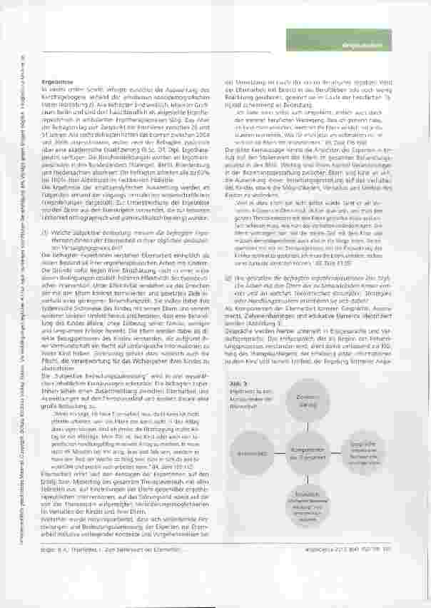 Vorschauseite 4: Zum Stellenwert der Elternarbeit in der ambulanten ergotherapeutischen Versorgung aus Perspektive der professionellen Akteure
