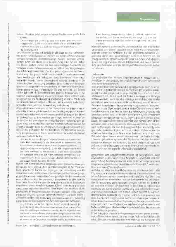 Vorschauseite 6: Zum Stellenwert der Elternarbeit in der ambulanten ergotherapeutischen Versorgung aus Perspektive der professionellen Akteure