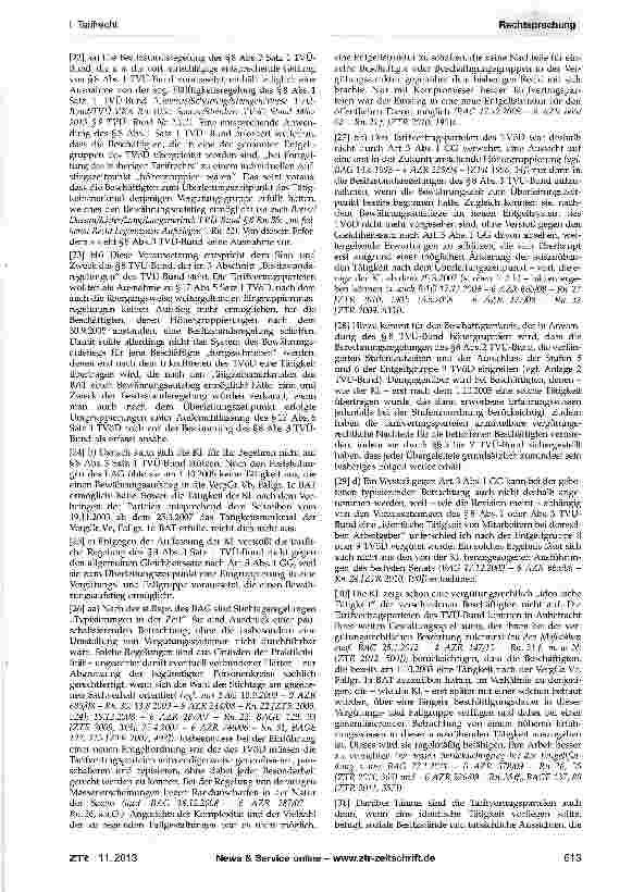 Vorschauseite 3: Bewährungsaufstieg - tarifvertragliche Besitzstandsregelung - tarifliches Günstigkeitsprin-zip - Sachgruppenvergleich - Tarifvertragsauslegung - abweichende Vergleichsmaßstäbe dur…