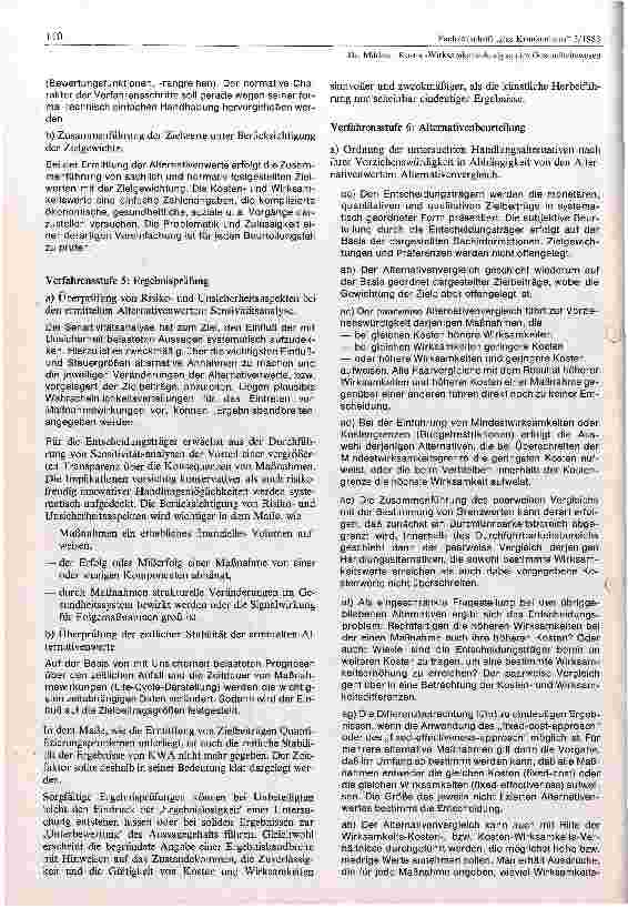 Vorschauseite 5: Kosten - Wirksamkeits - Analysen im Gesundheitswesen
