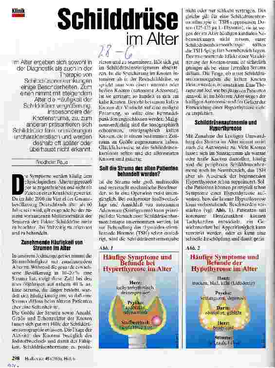 Vorschauseite 1: Schilddrüse im Alter