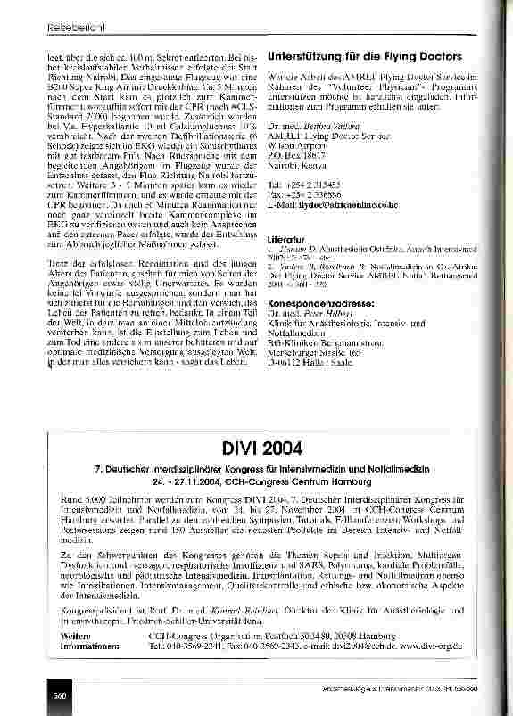 Vorschauseite 5: Die fliegenden Ärzte Ostafrikas - Luftrettung in der dritten Welt