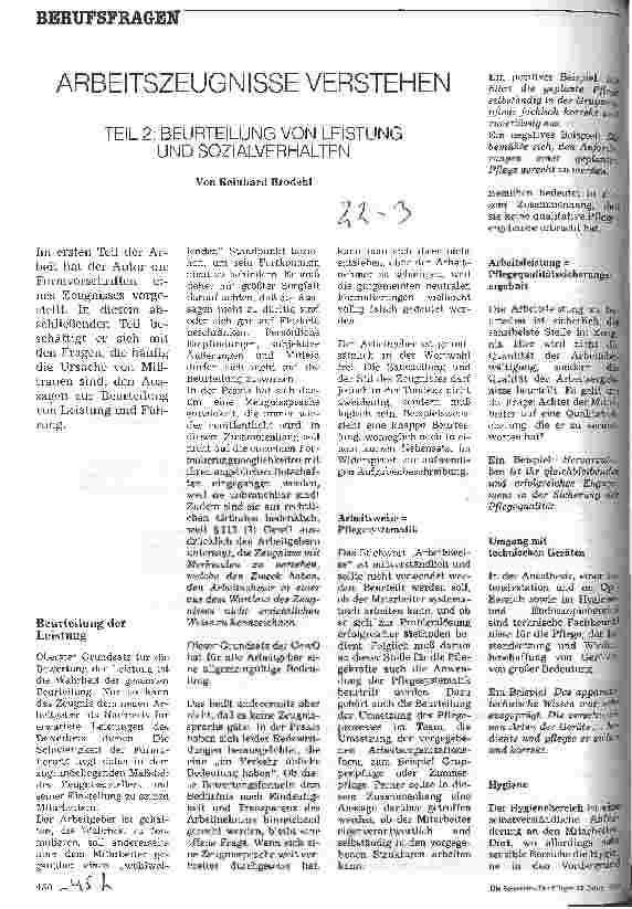 Vorschauseite 1: Arbeitszeugnisse verstehen 2:Beurteilung von Leistung und Sozialverhalten