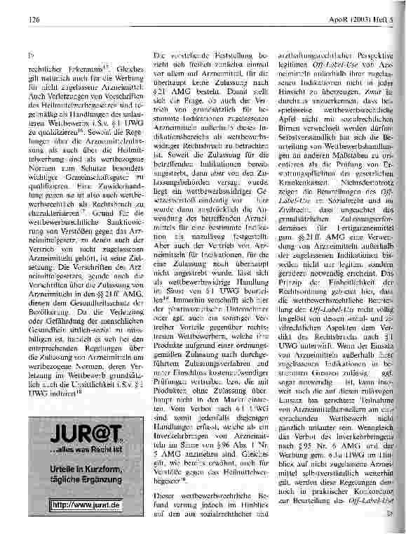 Vorschauseite 4: Der Vertrieb von Arzneimitteln außerhalb zugelassener Indikationen in wettbewerbsrechtlicher Perspektive Die Beurteilung des Off-Label-Use nach dem Arzneimittel-, Sozialund Arztha…