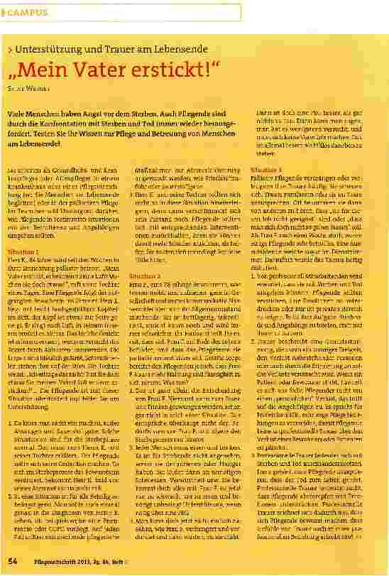 Vorschauseite 1: Mein Vater erstickt!