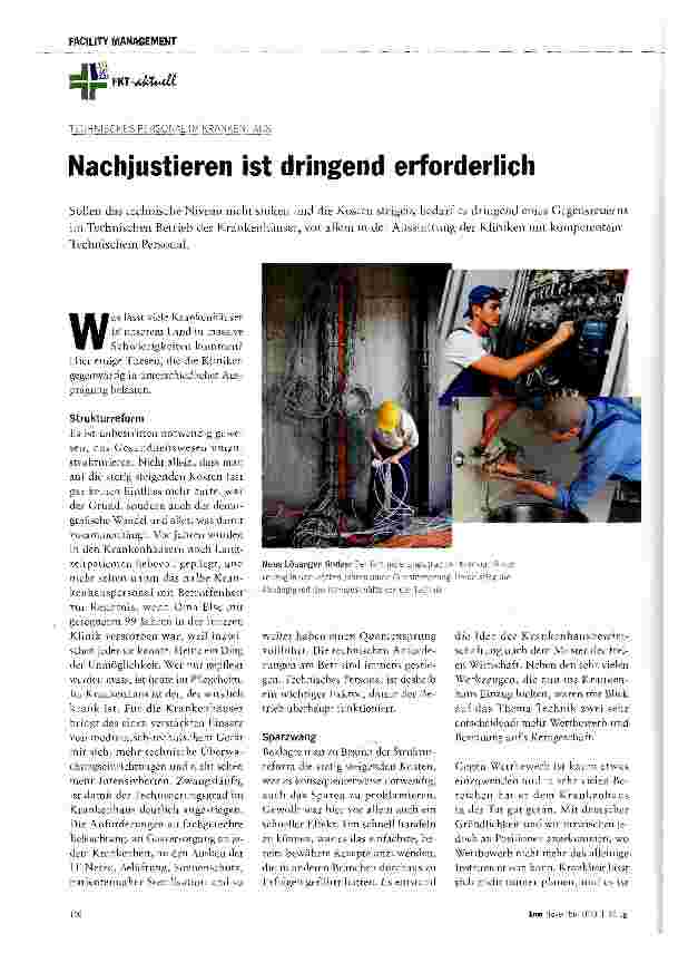 Vorschauseite 1: Nachjustieren ist dringend erforderlich