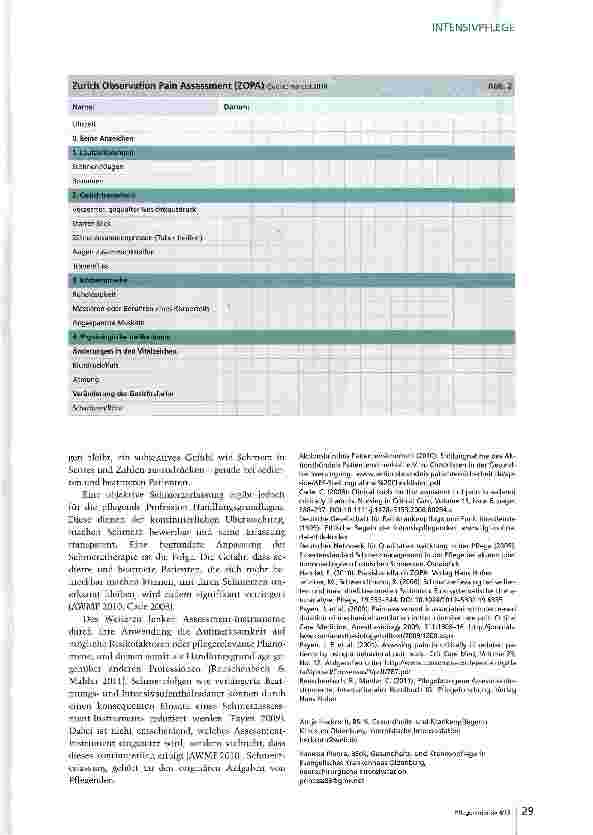 Vorschauseite 3: Schmerzen systematisch erfassen