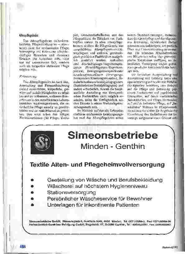 Vorschauseite 2: Nomenklatur der Altenhilfe Begriffsklärungen mit Erläuterungen