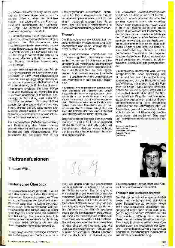 Vorschauseite 2: Die pränatale Diagnostik und Therapie der Rh-Erythroblastose