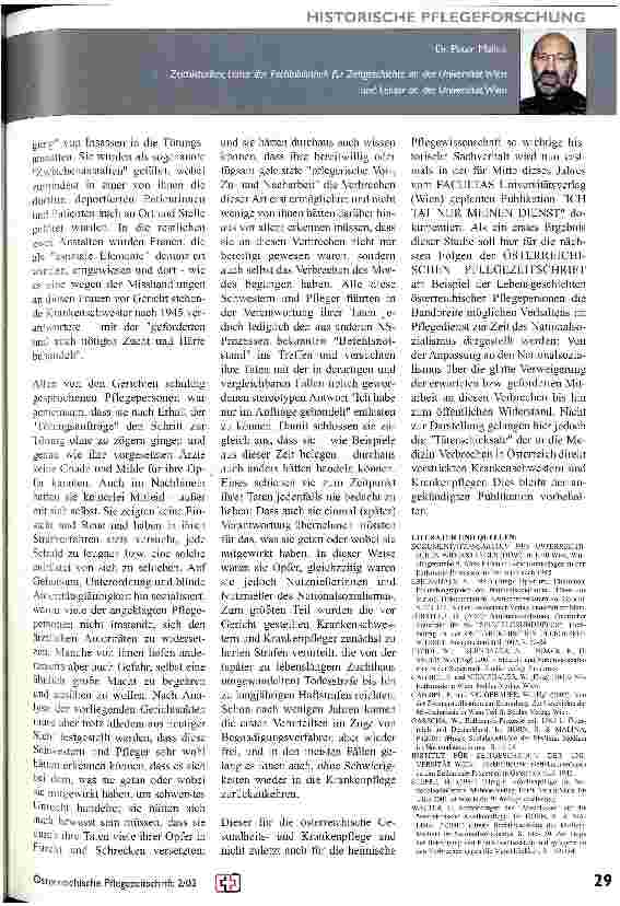 Vorschauseite 2: Ich tat nur meinen Dienst Zur Geschichte der Krankenpflege in Österreich